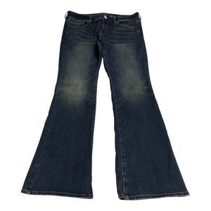 American Eagle AE Kick Boot Jeans Womens Size 10 Short Mid Rise Super Stretch